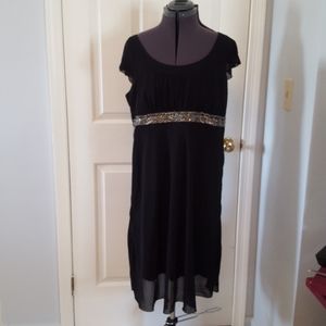 Lori Michaels black beaded dress